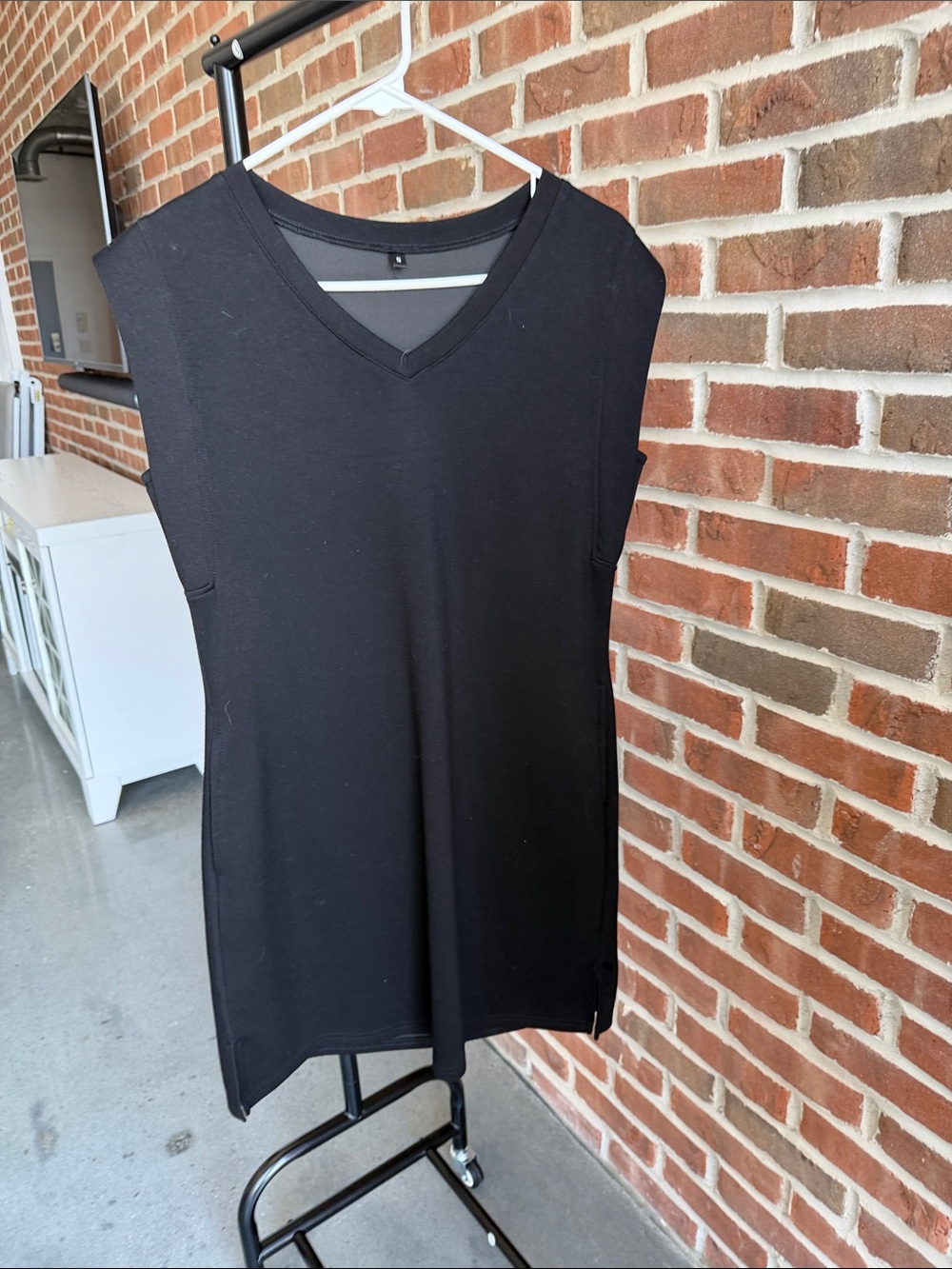 ANRABESS Summer Dress 2026 Casual V Neck Sleeveless Wrinkle-Free Sundress